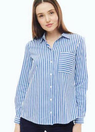 Котоновая женская рубашка в полоску mark o’polo2 фото