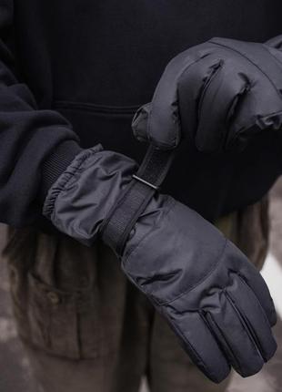 Пухові перчатки without skier 16-15 black4 фото