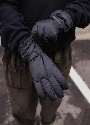 Пухові перчатки without skier 16-15 black3 фото