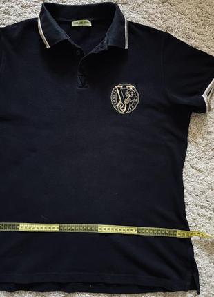 Футболка поло versace jeans оригинал бренд черная брендовая футболка размер s,m,l7 фото