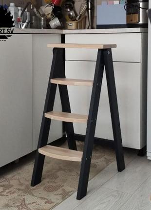 Лестница стремянка для дома шкафа гардеробной деревянная стремянка3 фото