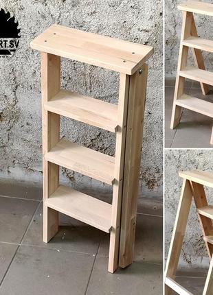 Лестница стремянка для дома шкафа гардеробной деревянная стремянка10 фото