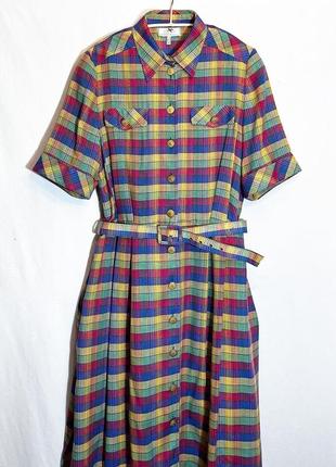 Peter hahn, винтажное платье из хлопка и льна.1 фото