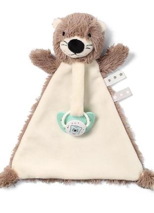 Обіймашка для малюків з тримачем для пустушки "видра магі"