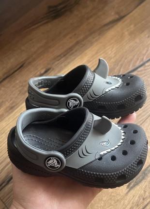 Сабо crocs оригинал с5-6 11-12см (детские кроксы черные)