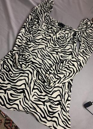 Базовое мини платье xs/s с завязками на завязках женское летнее платье тигровое леопардовое