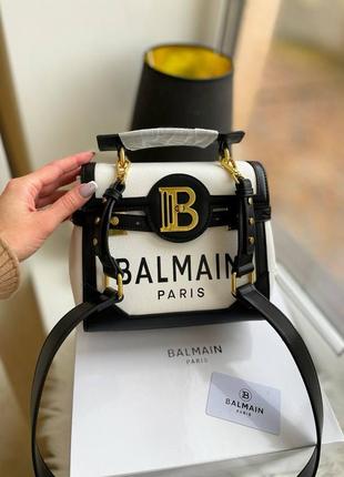 Сумка balmain premium текстиль та натуральна шкіра      •розмір: 25/21/10 • ремішок •1 відділ та кар3 фото