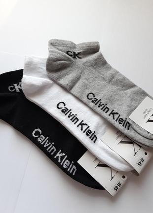 Мужские короткие носки "calvin klein" демисезонные. 41-45р.4 фото