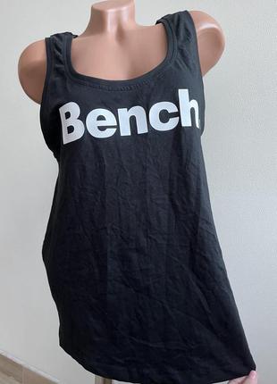 Мужская спортивная черная майка натуральная от bench m-l