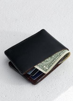 Чорний гаманець для карт і готівки archer