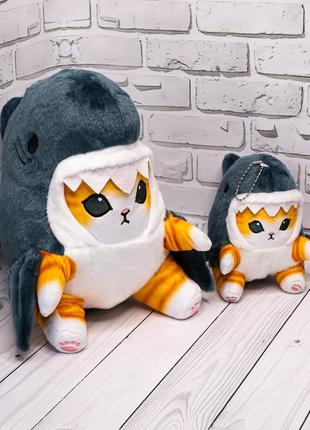 Плюшевая игрушка кот в акуле