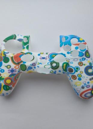 Чохол силіконовий "різнобарвні кола" для геймпада dualshock 4