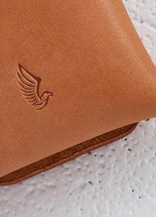 Мінімалістичний коричневий гаманець self8 фото