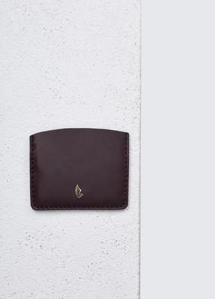 Мінімалістичний гаманець slim pocket бордовий4 фото