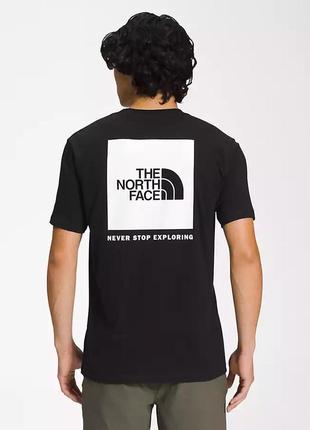 Чоловіча чорна футболка the north face box logo nf0a812hky4 (оригінал)3 фото