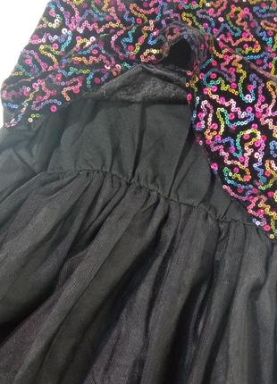 Нарядное блестящее платье с паетками3 фото