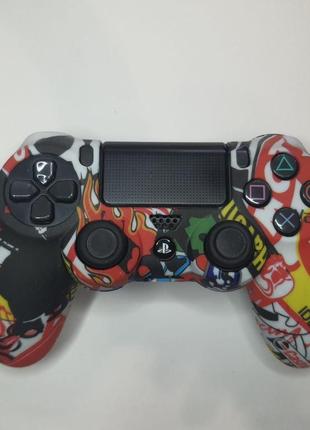 Чохол силіконовий "fire" для геймпада dualshock 4