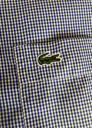 Сорочка чоловіча lacoste оригінал xxl-44 преміум5 фото