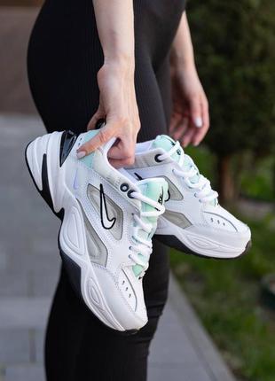 Жіночі кросівки nike m2k tekno white black mint