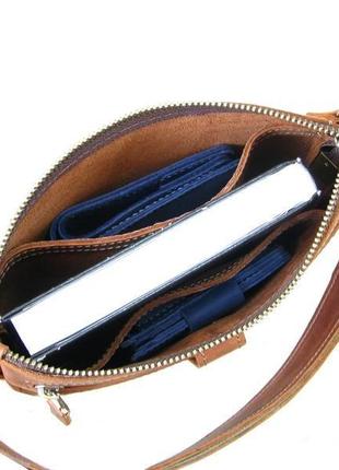 Чоловіча сумка -планшет з натуральної вінтажній шкіри4 фото