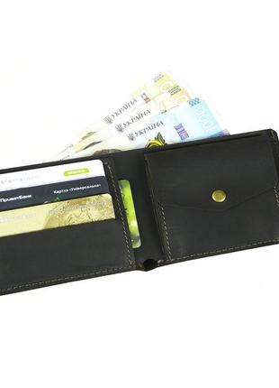 Кожаный кошелек портмоне gs коричневый6 фото