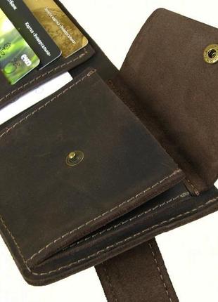 Кожаный кошелек портмоне gs коричневый5 фото