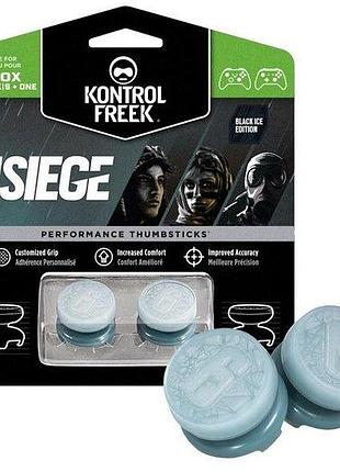 Набір накладок thumb grips kontrolfreek six siege: black ice xbox one/xbox series x