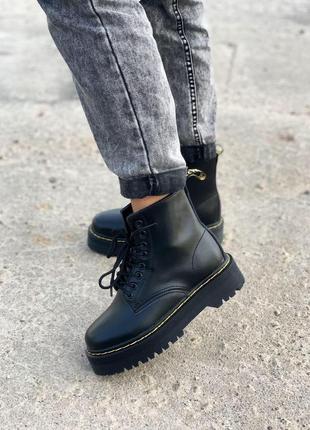 Зимние ботинки dr martens jadon fur с мехом2 фото