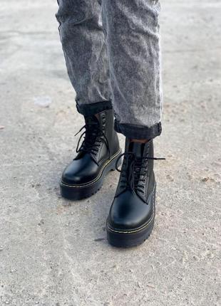 Зимние ботинки dr martens jadon fur с мехом8 фото