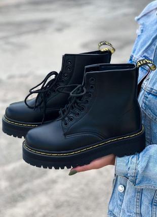 Зимние ботинки dr martens jadon fur с мехом