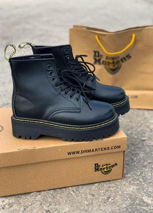 Зимние ботинки dr martens jadon fur с мехом7 фото