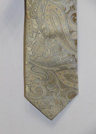 Новый золотистый галстук узор jeff banks silk1 фото