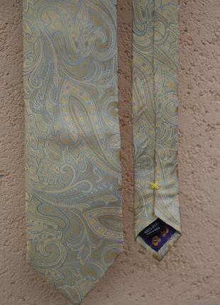 Новый золотистый галстук узор jeff banks silk3 фото