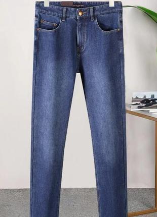 Утепленные зимние мужские джинсы на флисе 32,33,34,36,38