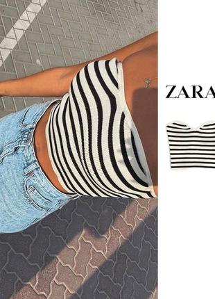 Трендовые топы в полоску zara