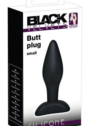 Анальна пробка black velvets small 18+