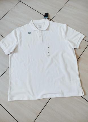 Футболка поло белая