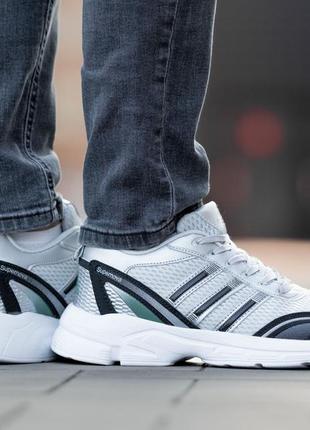 Мужские кроссовки adidas supernova grey 40-44 текстиль сетка серый цвет. кроссовки мужественные сетка3 фото