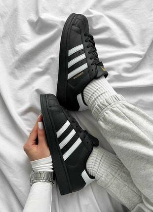 Adidas superstar black premium2 фото