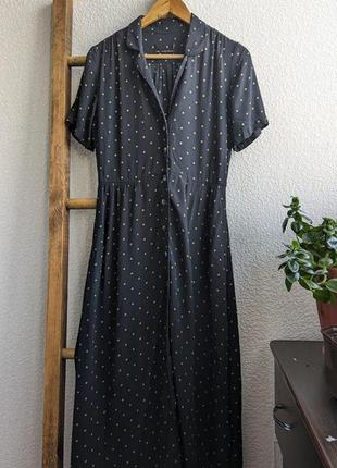 Сукня максі в горошок розмір м.1 фото