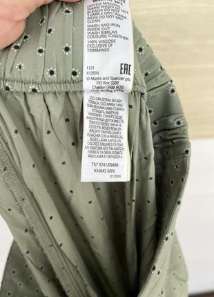 Брюки женские легкие в принт от m&amp;s m-l3 фото