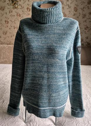 Женская фирменная шерстяная кофта свитер гольф rossignol1 фото