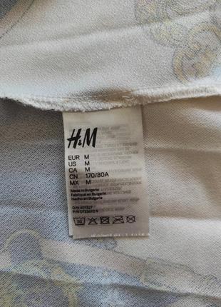 H&amp;m юбка плиссе плисерированная макси-миди принт шарф высокая талия6 фото