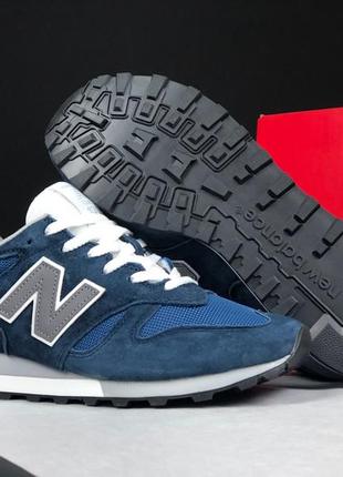 Чоловічі сітчасті, темно сині, стильні кросівки new balance 1300. 41-46 рр. 12236 дш демісезонні