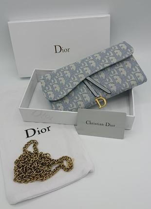 Кошелек клатч christian dior saddle в упаковке мини сумочка