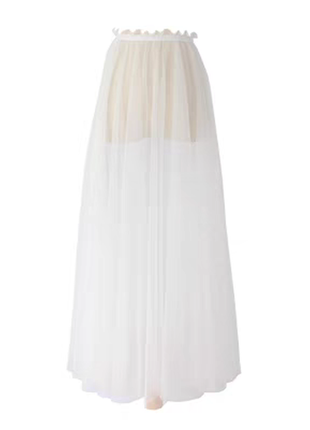 Длинная прозрачная юбка солнце ☀️5 фото