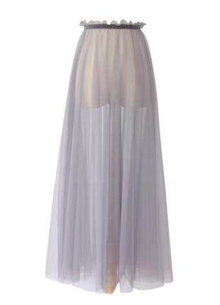 Длинная прозрачная юбка солнце ☀️6 фото