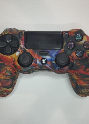 Чохол силіконовий "адське полум'я" для геймпада dualshock 4