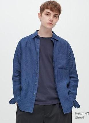 Лляні сорочки uniqlo