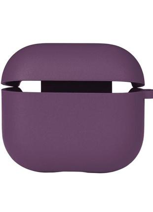 Чехол с микрофиброю silicone case airpods 3 grape